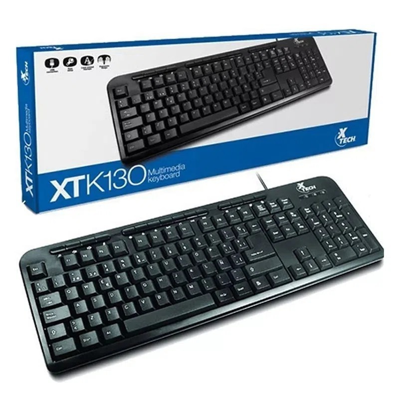 Teclado Xtech Multimedia Usb Xtk-130