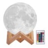 Lampara Luna 3D Moon Lamp Led Rgb Con Control