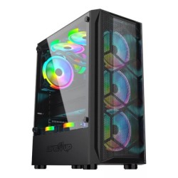 Gabinete Andromeda Atx Vidrio Templado X3 Fan Rgb